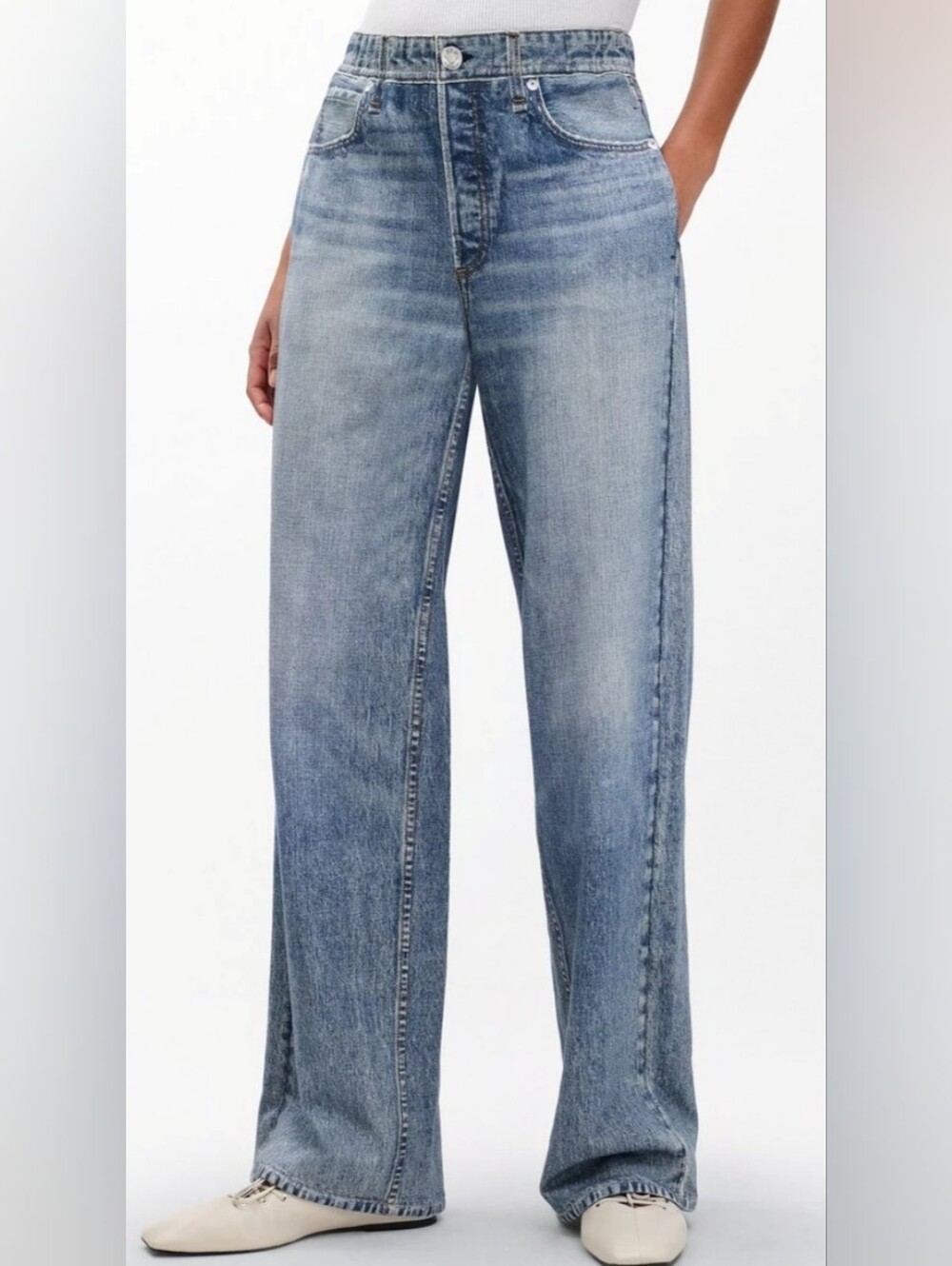 Rag And Bone Miramar Wide Leg Jean